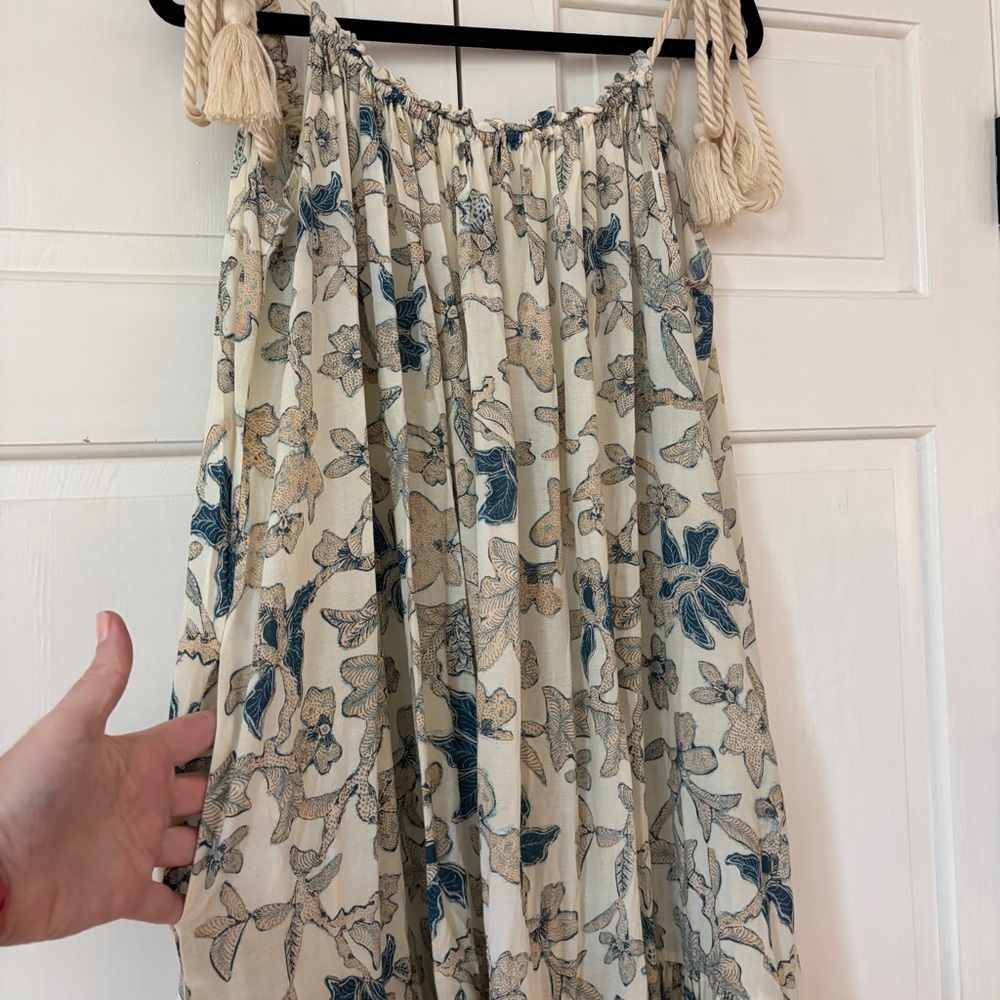 2022 Ulla‎ Johnson Cari Coverup Dress Jasmine Beach Print Size Small Resort - Picture 4 of 16